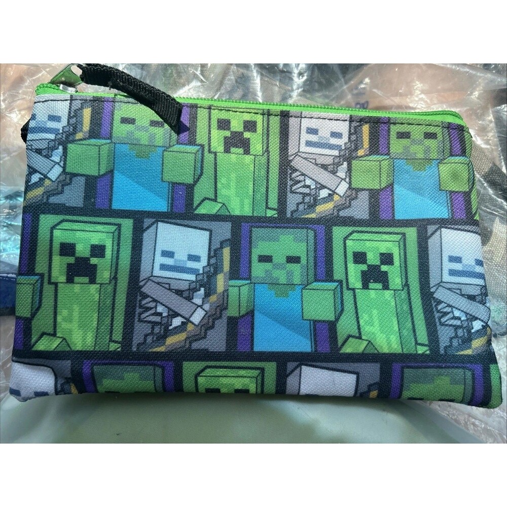 Minecraft Creeper Zombie Wither Kids Pencil Or Supply Bag